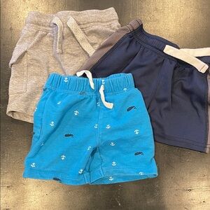 Kids' Blue, Gray, and Navy Shorts Set